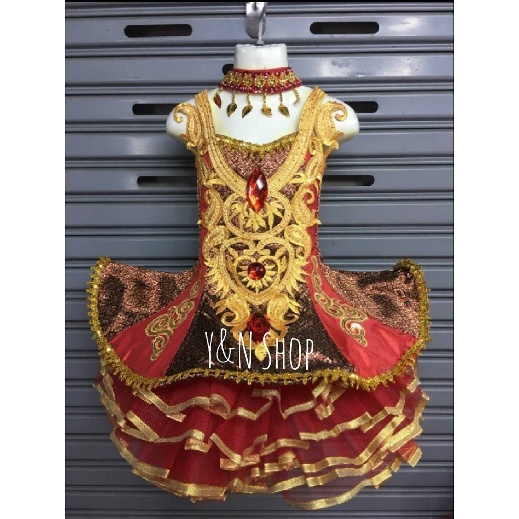 ชุดดรัมเมเยอร์ ชุดกีฬาสี คอทอง ชุดดรัมเมเยอร์เด็ก ชุดเชียร์ลีดเดอร์เด็ก