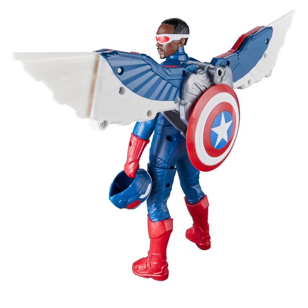 Hasbro Marvel Avengers Captain America : Brave New World Flight Mode Figure ฮาสโบร มาร์เวล อเวนเจอร์ส หุ่นโมเดลฟิกเกอร์ กัปตันอเมริกา (แซม วิลสัน) ขนาด 9 นิ้ว ลิขสิทธิ์แท้