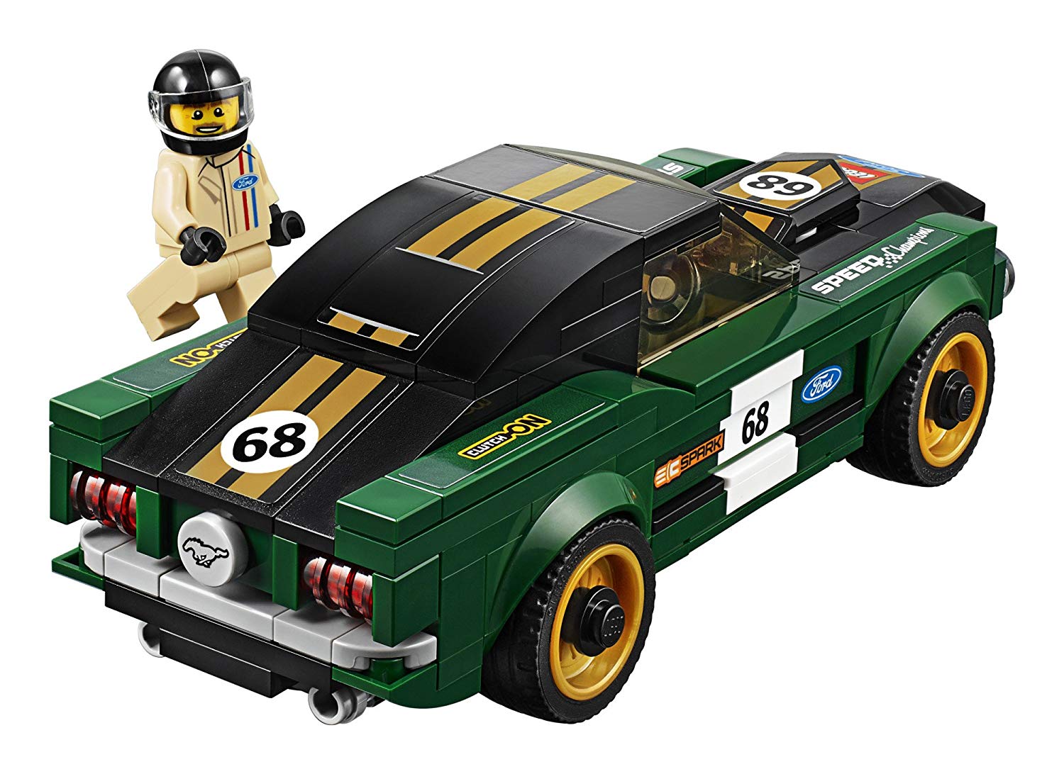 ตัวต่อเสริมทักษะ LEGO ชุด SPEED CHAMPIONS - 1968 Ford Mustang Fastback รุ่น 75884