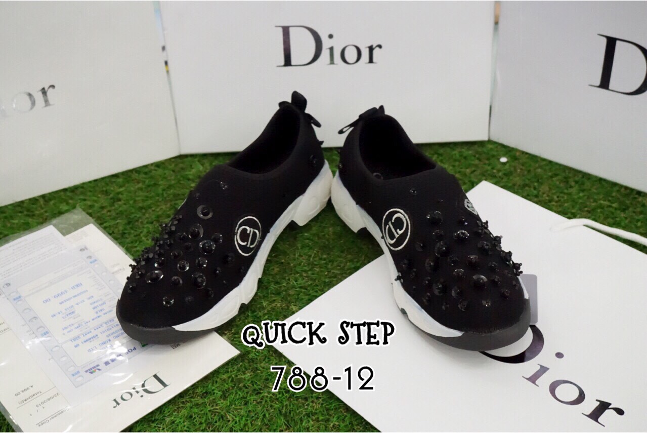 พร้อมส่ง : รองเท้า Dior Fusion Sneakers CD-1 (สีดำ)