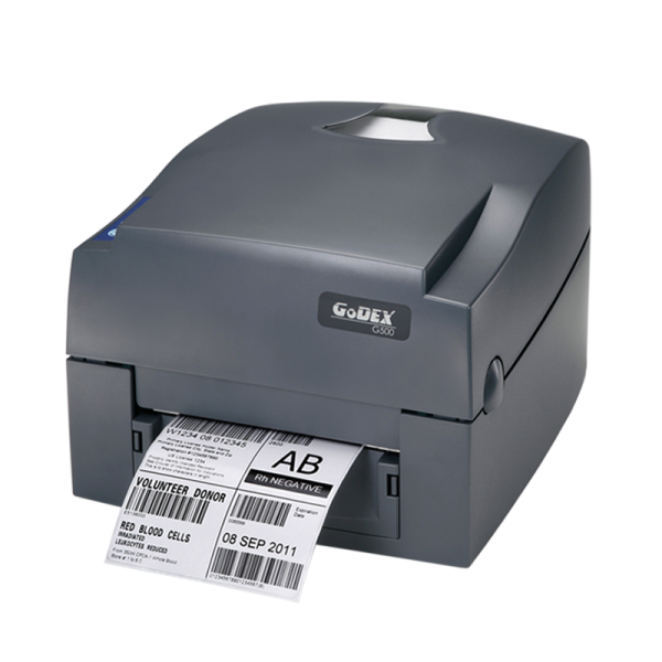 ขายถูก GODEX G500U เครื่องพิมพ์สติ๊กเกอร์บาร์โค้ด พิมพ์จ่าหน้าซอง ติดกล่อง ฉลากสินค้า ระบบความร้อนแบบใช้ผ้าหมึก 203DPI ประกันศูนย์ไทย