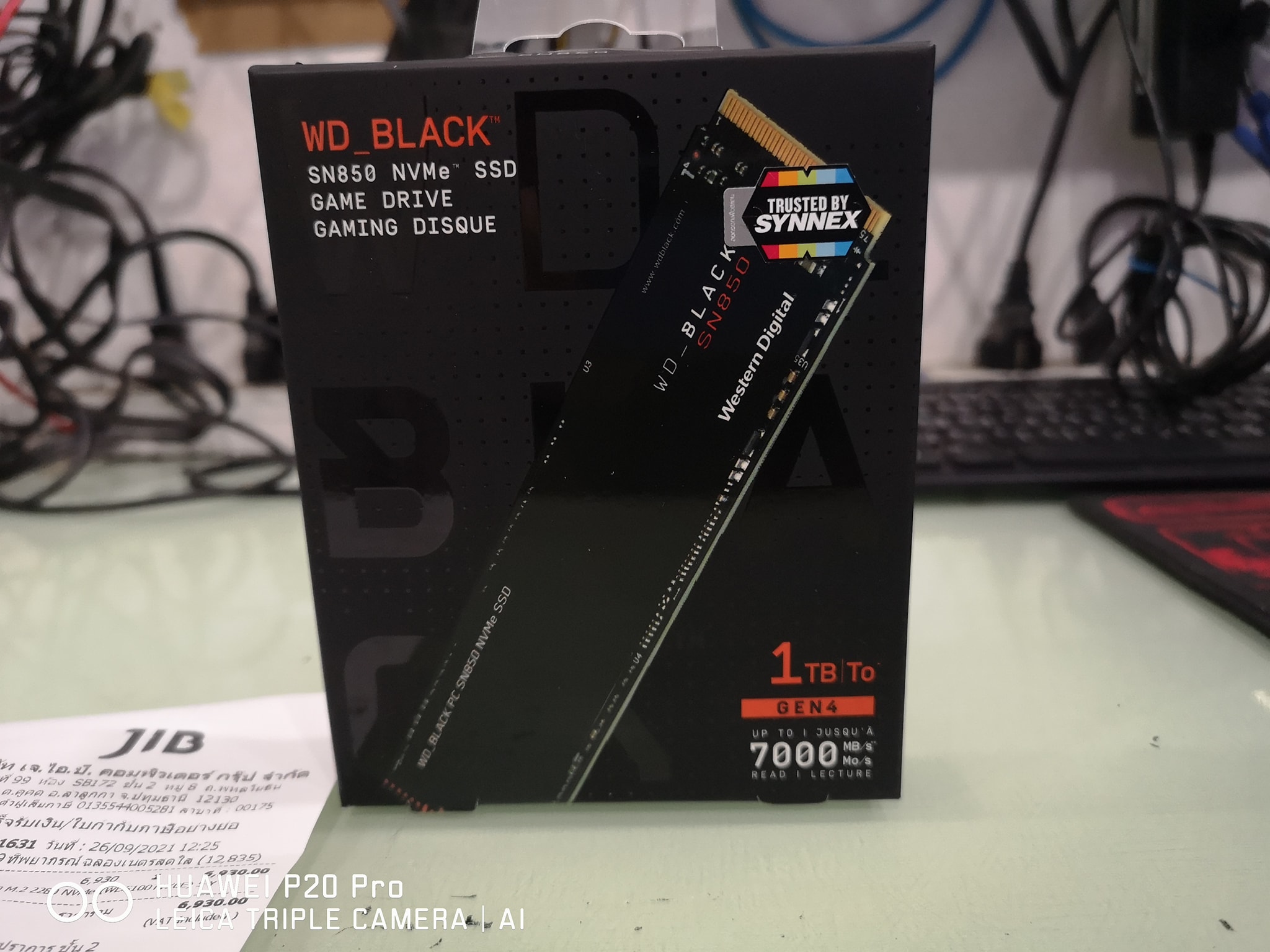 WD BLACK SN850 1TB SSD NVMe M.2 2280 WDS100T1X0E (MS6-128) (5Y)