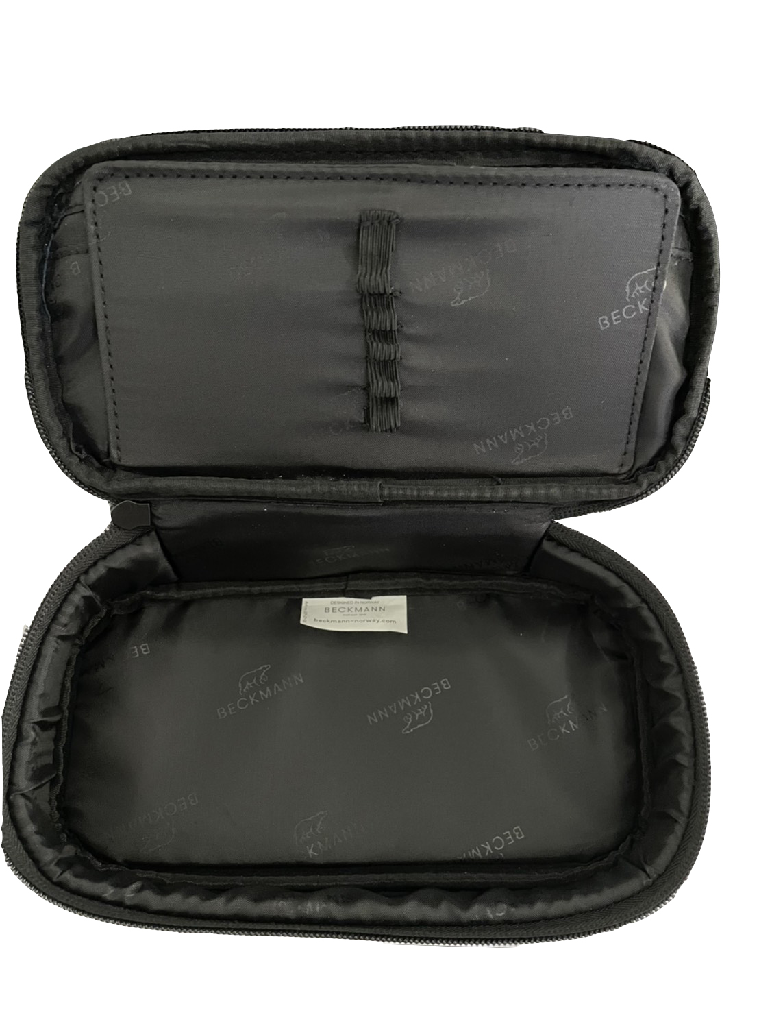 Oval pencil case, Black Bckmn