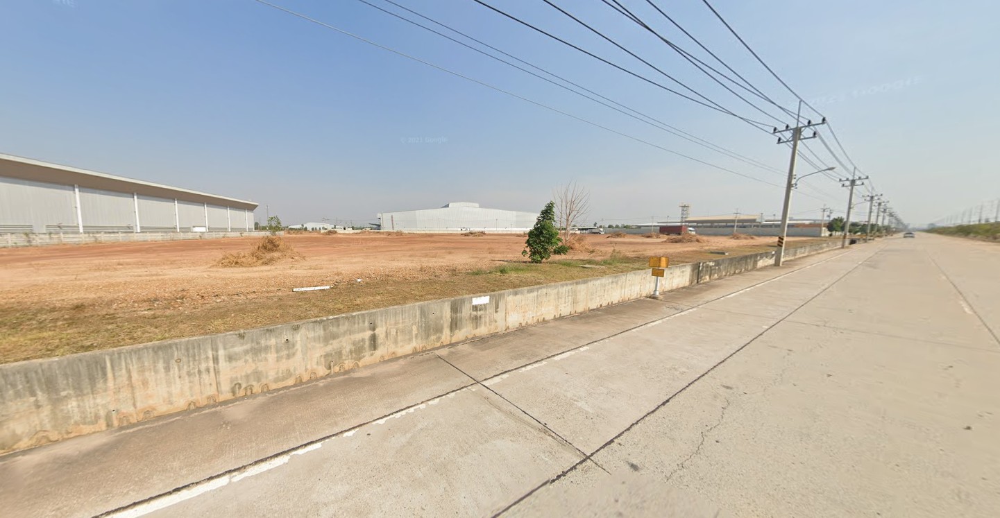 Land for sale for industrial factory, size 45.77 rai in Rojana Industrial Park, Prachinburi, Thailand.