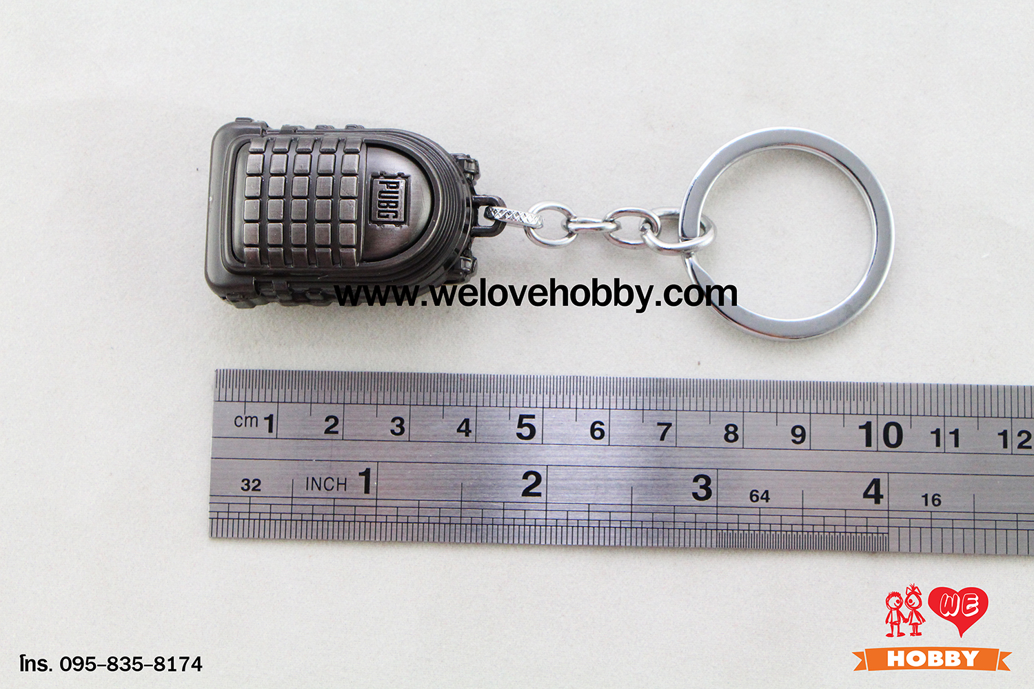 พวงกุญแจ PUBG (PLAYERUNKNOWN'S BATTLEGROUNDS) : กระเป๋าเป้แบ็คแพ็ค (Backpack) Level 3 สีอะลูมิเนียม