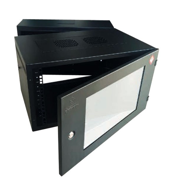 ขายถูก 19" GERMANY G2-60409N Wall Rack 6U สีดำ ลึก 40 cm. (60x40x45.5cm), ตู้รุ่นใหม่ สีดำ