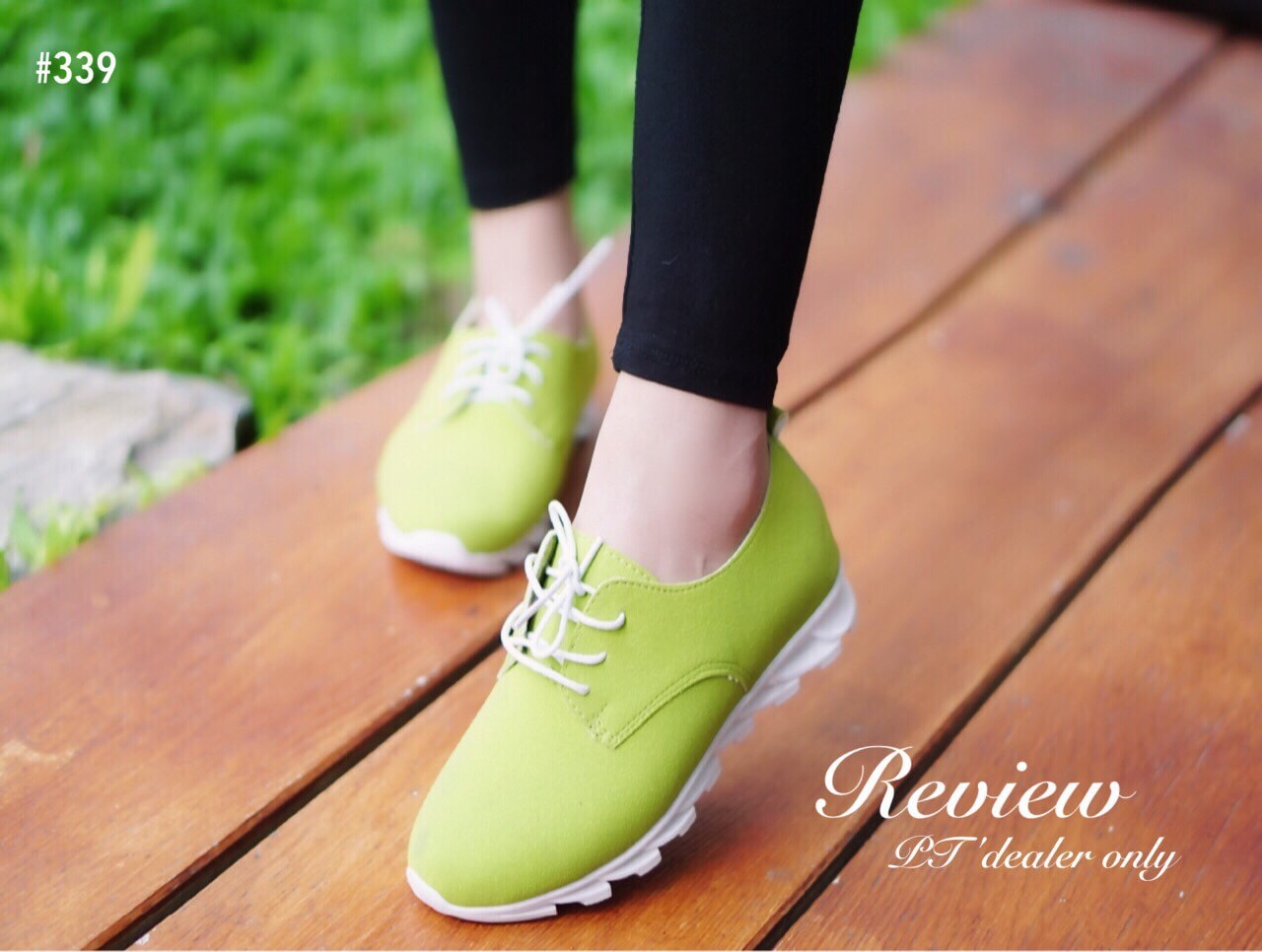 รองเท้าผ้าใบ ZigZag Style (สีเขียว)