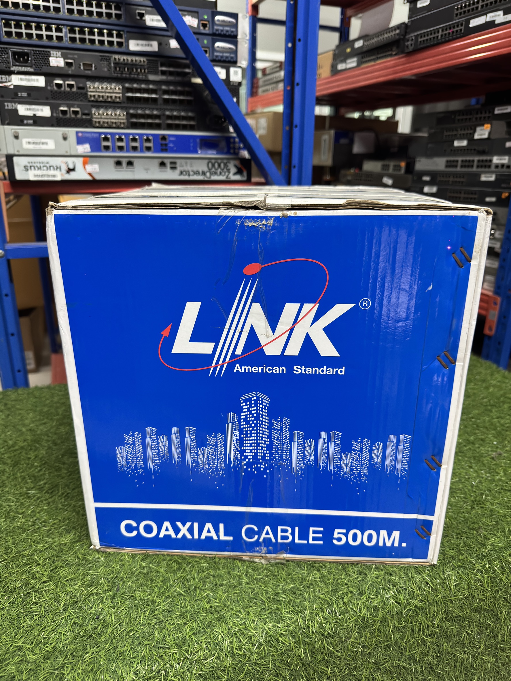 สายไฟ LinkCable 500M RG6/168 Power Line CB-0106AWA สายถัก 168 shield ป้องกันสัญญาณรบกวน