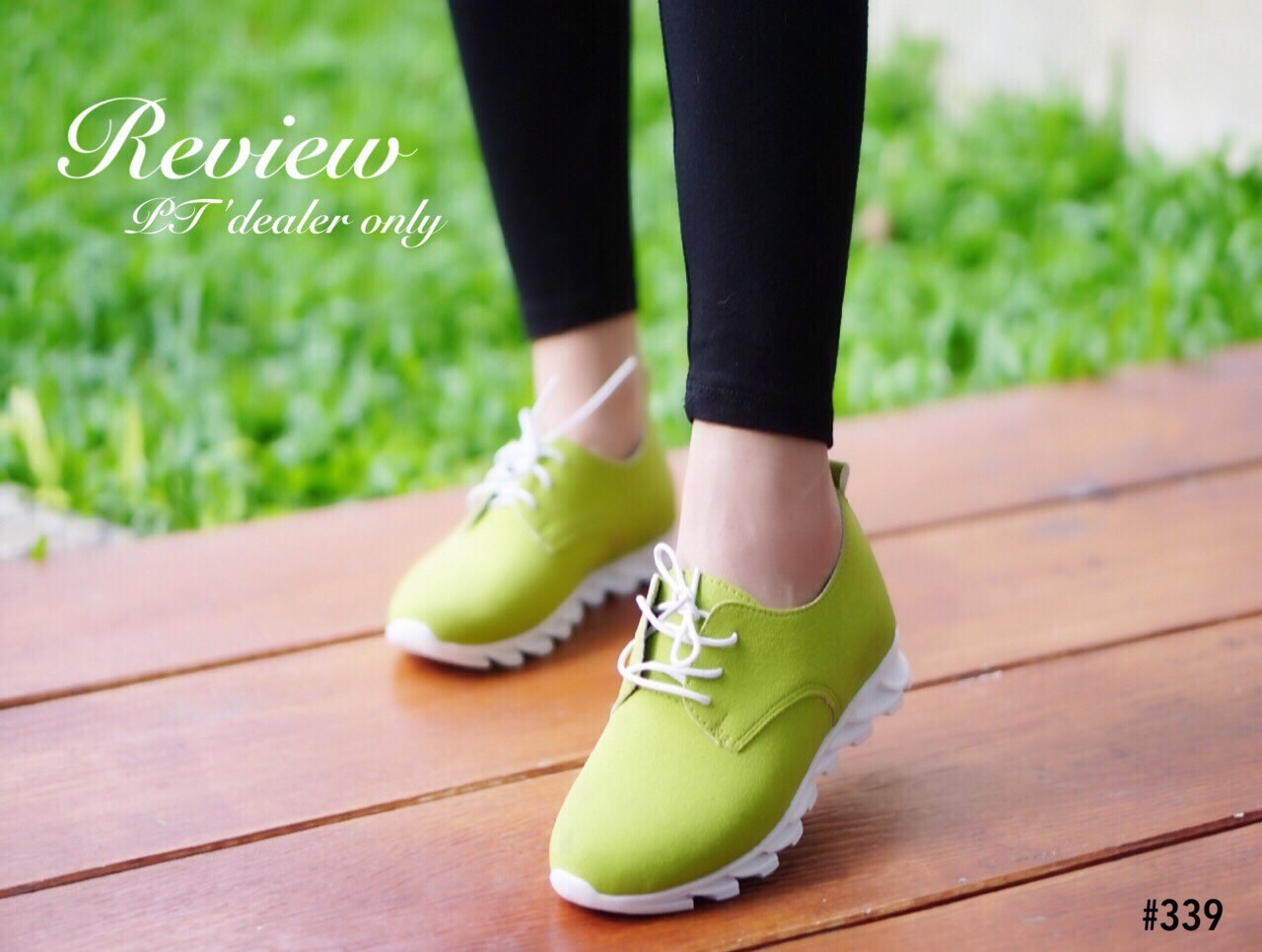 รองเท้าผ้าใบ ZigZag Style (สีเขียว)