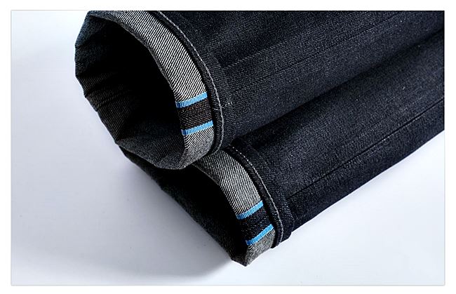 001049 กางเกงยีนส์ XOFO Selvage Denim สไตล์วินเทจ Version Jeans Small Straight ผ้าริมน้ำเงิน Size 28-36