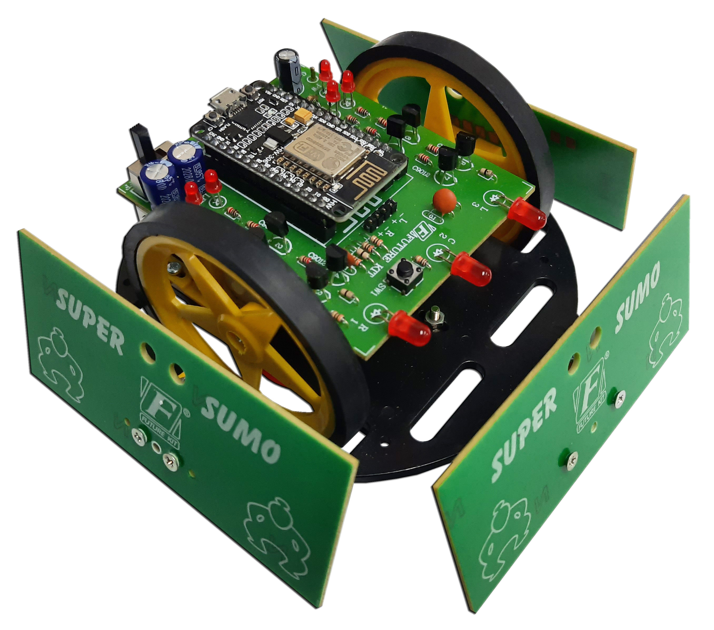 MICROBOT KIT MB104 หุ่นยนต์ MicroBot SUMO ควบคุมด้วยโทรศัพท์มือถือ (WiFi)