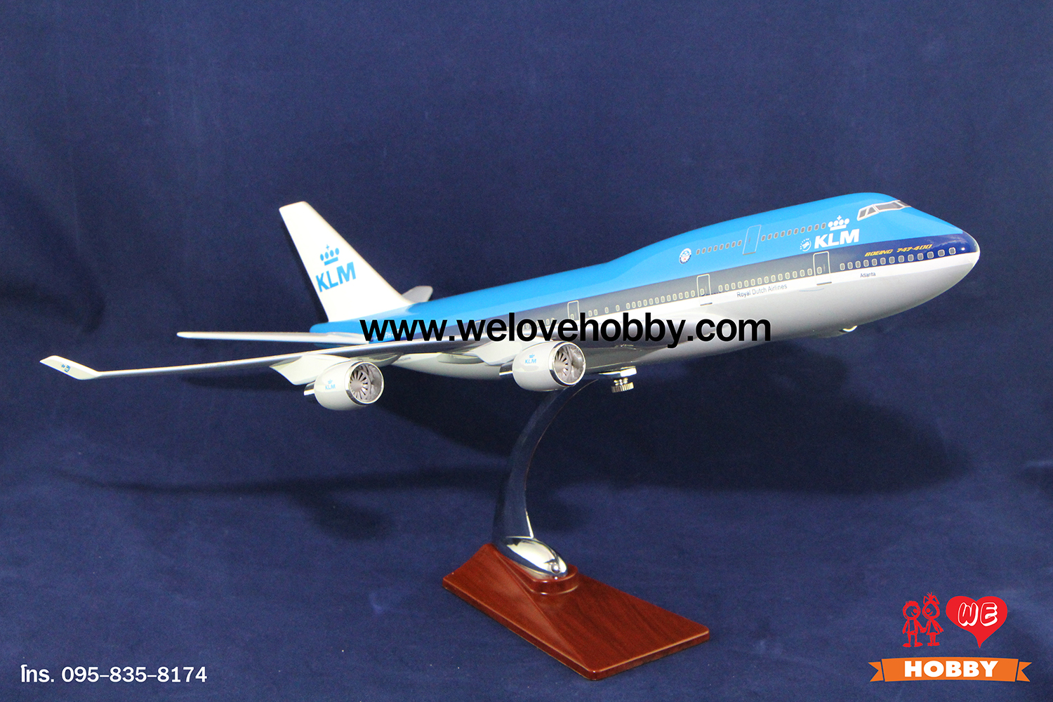 โมเดลเครื่องบิน KLM (Boeing 747-400) เนเธอร์แลนด์ ลำใหญ่
