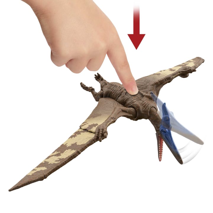 Mattel Jurassic World Roar Strikers Pteranodon (HDX42) แมทเทล จูราสสิค เวิลด์ ของเล่นแอ็กชั่นฟิกเกอร์ไดโนเสาร์ ทิแรโนดอน