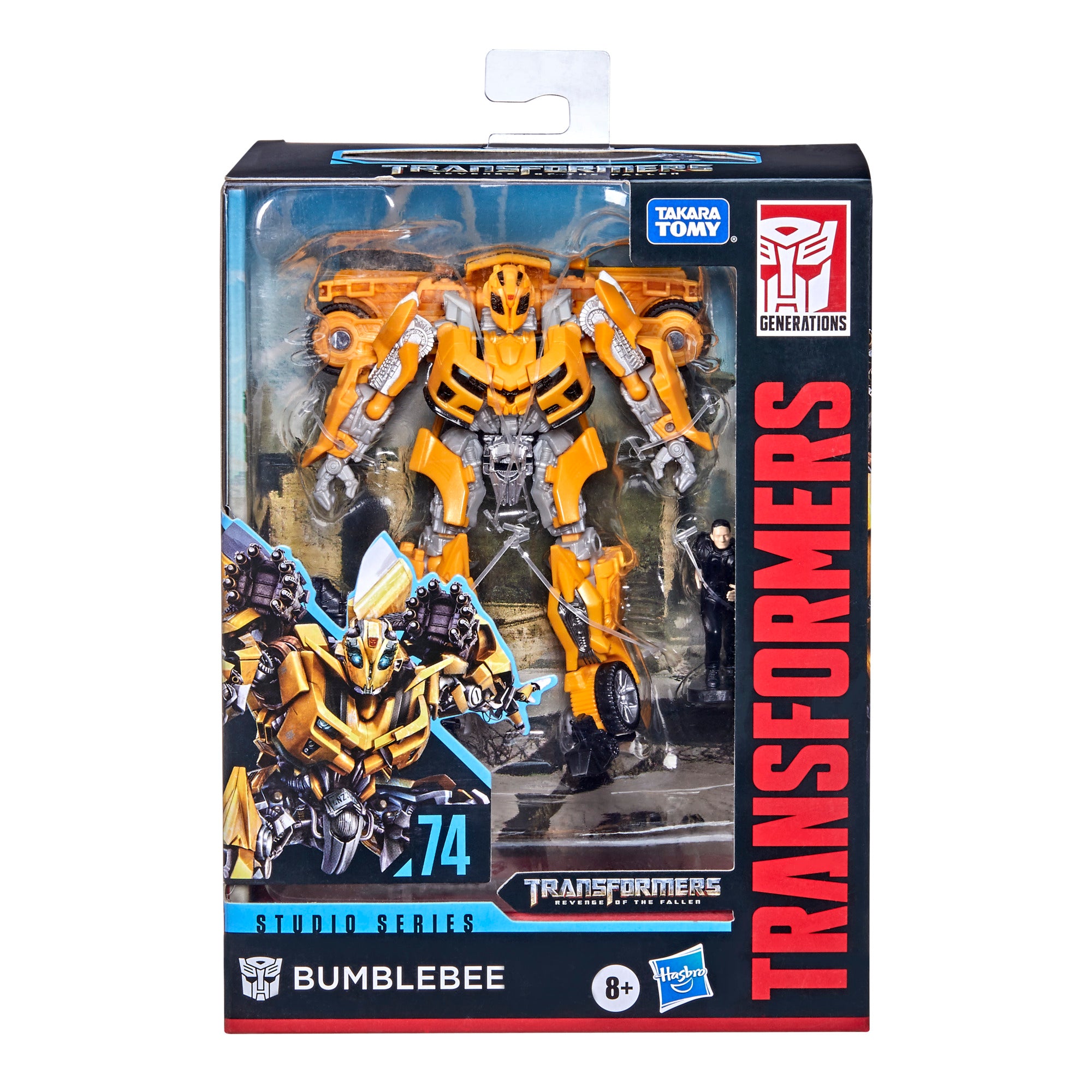 Hasbro Transformers Studio Series 74 Deluxe Class Bumblebee & Sam Witwicky Figure ฮาสโบร ทรานสฟอเมอร์ส สตูดิโอ ซีรีย์ส 74 ดีลักซ์ คลาส หุ่นยนต์บัมเบิ้ลบี 4.5 นิ้ว และ แซม วิทวิคกี้ ลิขสิทธิ์แท้