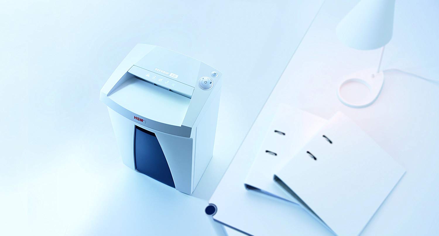 ขายถูก เครื่องทำลายเอกสาร HSM Securio B22 (5.8) 17-19 แผ่น ตัดเป็นเส้น