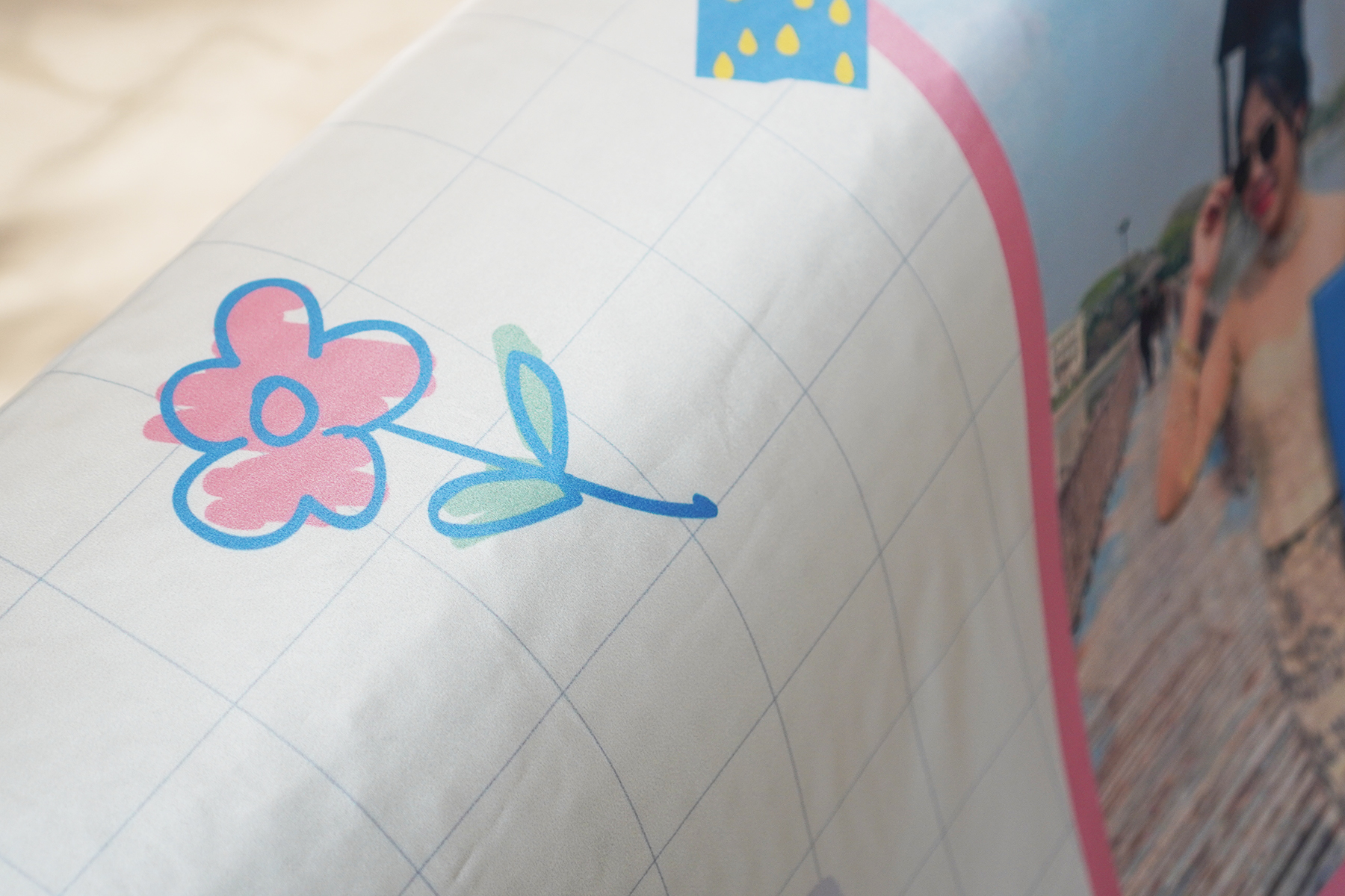 ผ้าห่ม สั่งทำใส่ข้อความ ลาย Post-it