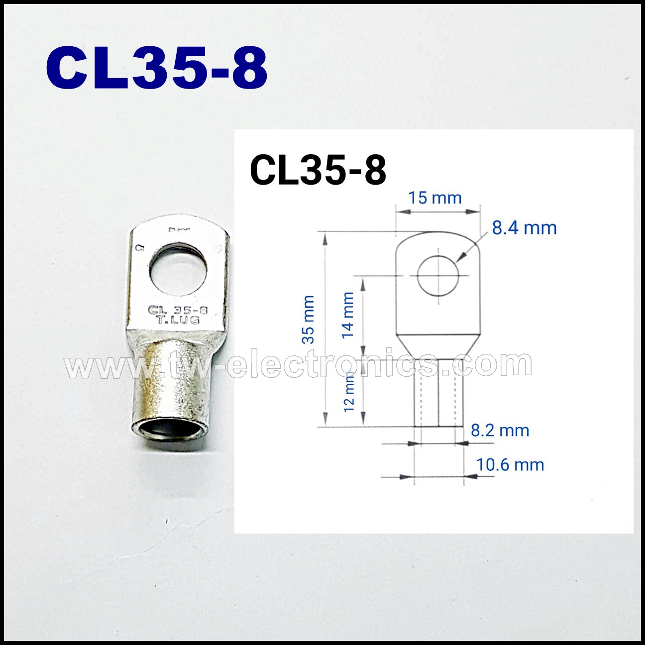 หางปลา ทรงยุโรป T-LUG / CL35-8