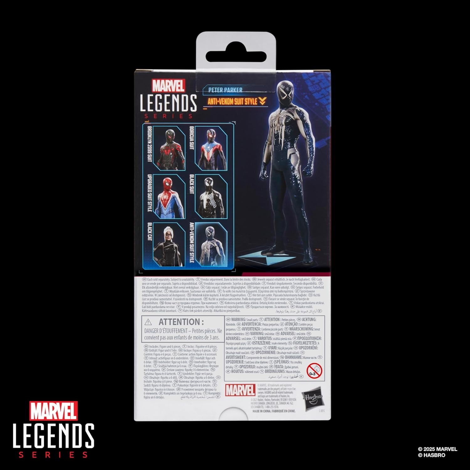 Hasbro Marvel Legends Series Gamerverse Peter Parker Anti-Venom Suit Style Spider-Man Figure ฮาสโบร มาร์เวล เลเจนด์ ซีรี่ย์ส หุ่นโมเดลฟิกเกอร์ เกมเมอร์เวิร์ส ปีเตอร์ ปาร์คเกอร์ แอนตี้-เวน่อม สูท สไปเดอร์-แมน ขนาด 6 นิ้ว ลิขสิทธิ์แท้