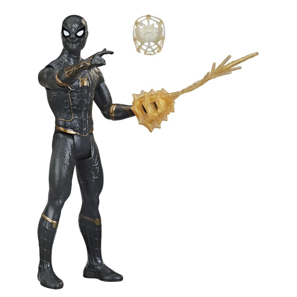 Hasbro Marvel Mystery Web Gear Black and Gold Suit Spider-Man 6-Inch Action Figure ฮาสโบร มาร์เวล หุ่นโมเดลฟิกเกอร์ เว็บ เกียร์ แบล็ค แอนด์ โกลด์ สูท สไปเดอร์-แมน ขนาด 6 นิ้ว ลิขสิทธิ์แท้