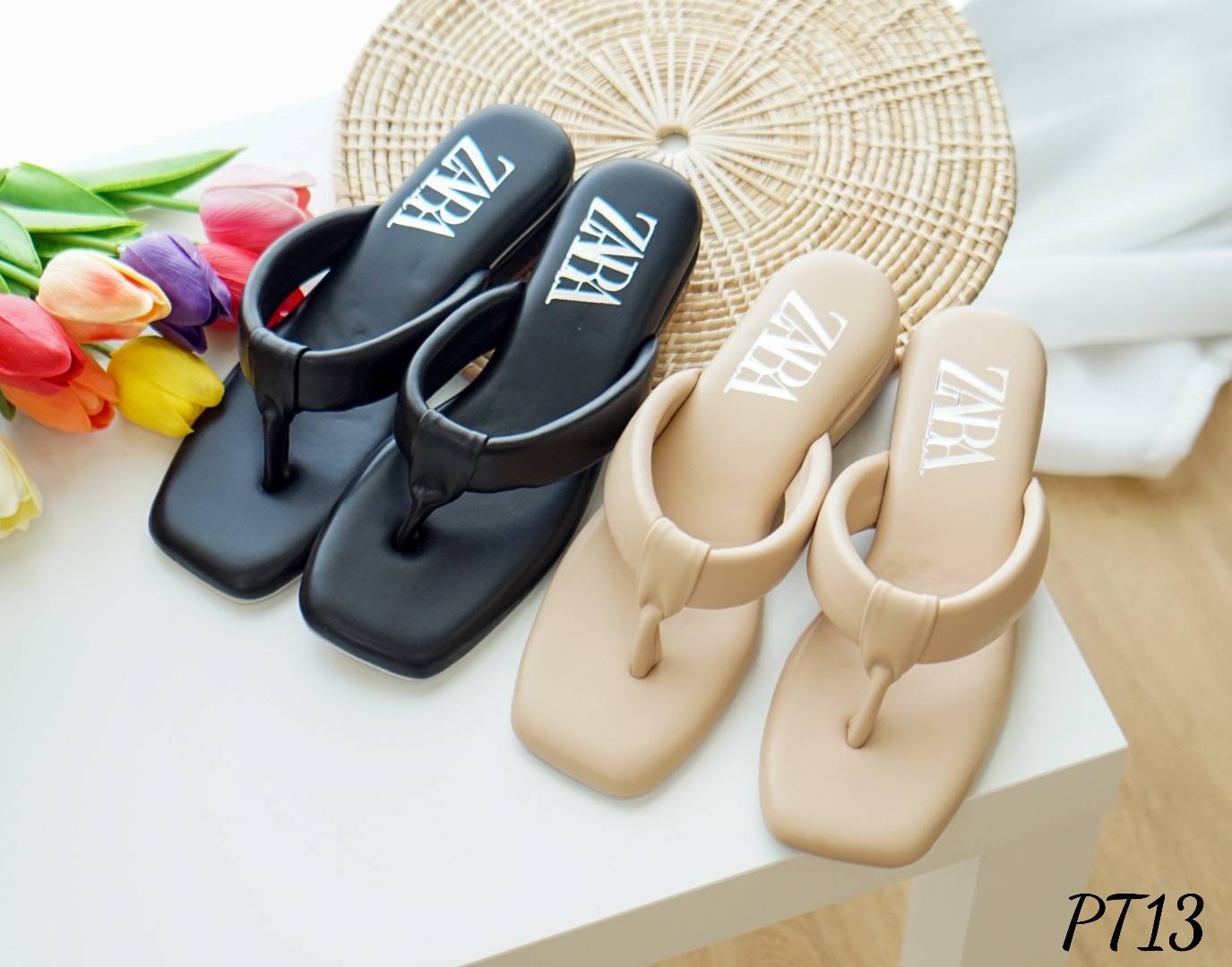 รองเท้าแตะคีบStyle Zara (สีดำ)