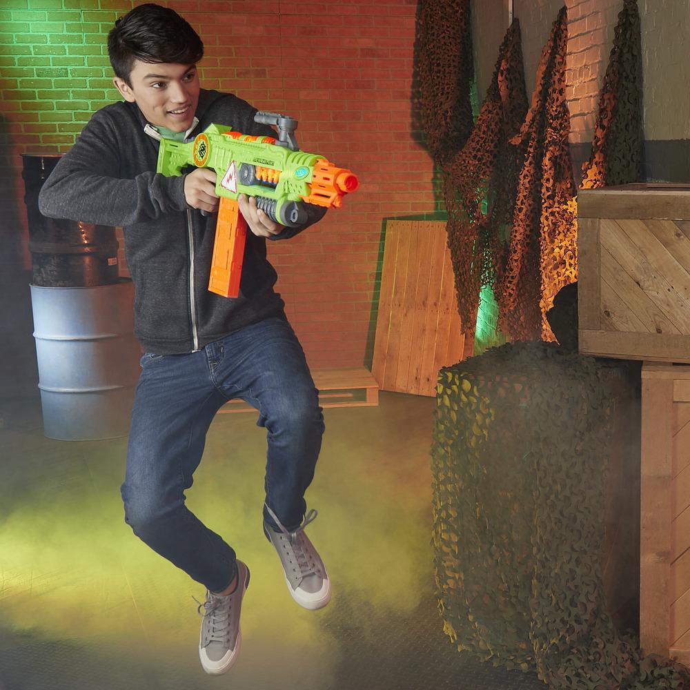 Hasbro Nerf Zombie Strike Revoltinator Toy Blaster ฮาสโบร ปืนยิงกระสุนโฟม เนิร์ฟ มีเสียง มีไฟ ลิขสิทธิ์แท้