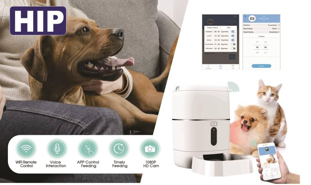 ขายถูก HIP Pet Feeding HS-PF7 เครื่องให้อาหารสัตว์ แมว สุนัข อัตโนมัติ ประกันศํนย์ 1ปี