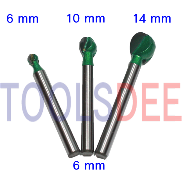 ดอกสำหรับงานแกะสลักไม้โดยเฉพาะ แกน 6 mm