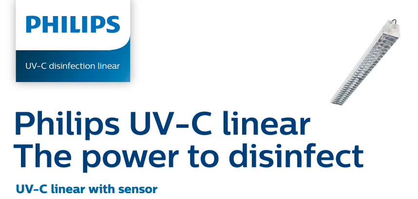 ขายถูก UV-C Batten with sensor (UV-C พร้อมราง และเซนเซอร์จับความเคลื่อนไหวชนิด 1 หลอด)