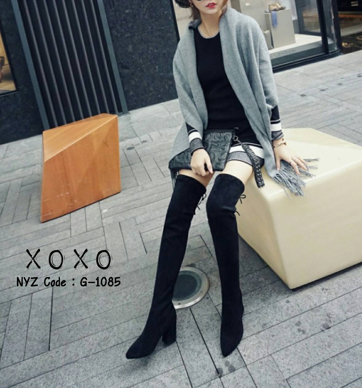 รองเท้าบูทยาวคลุมเข่า (กันหนาวได้)