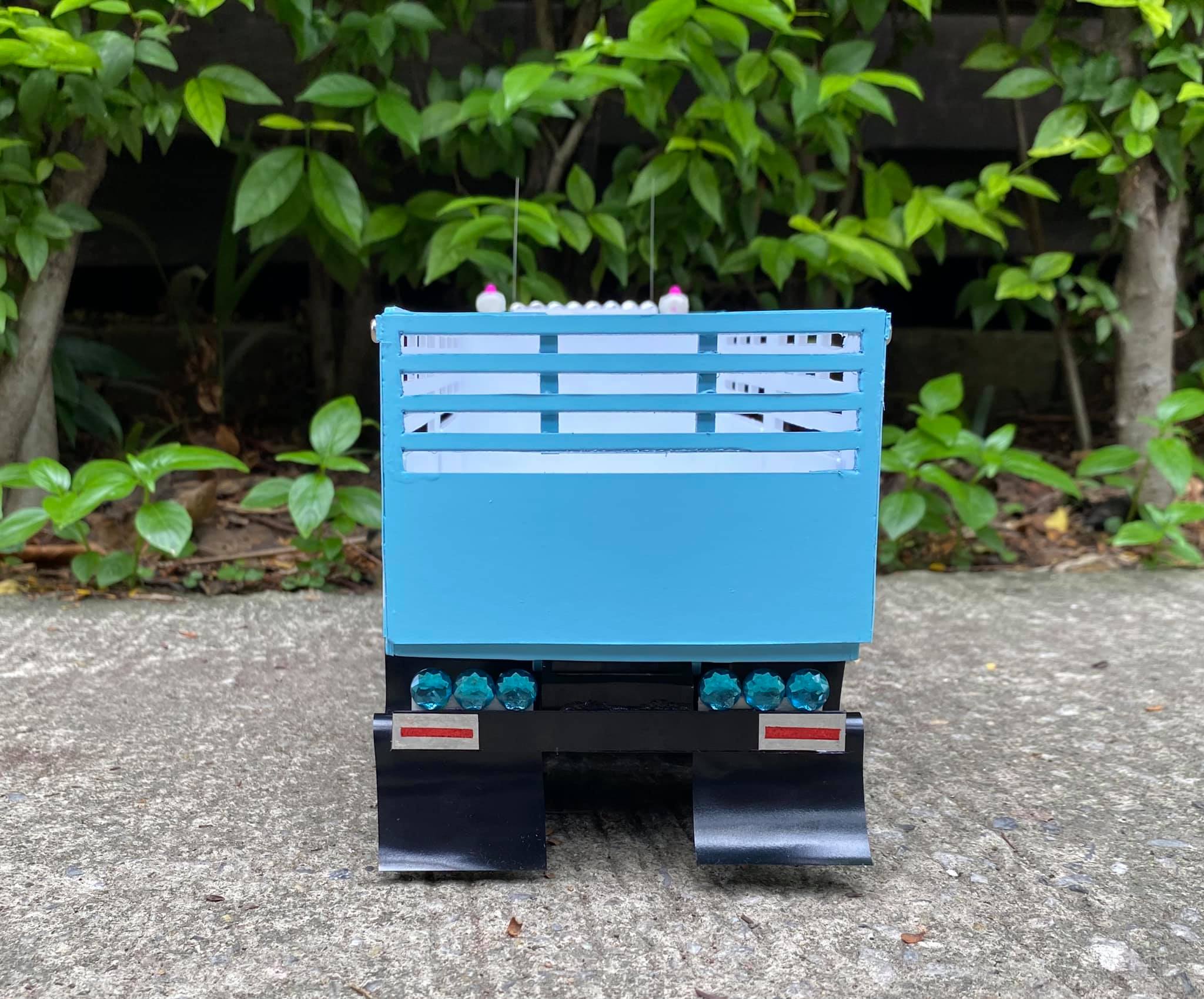 รถดั๊มพ์แต่ง สีขาวฟ้า Sky Blue สำเนา