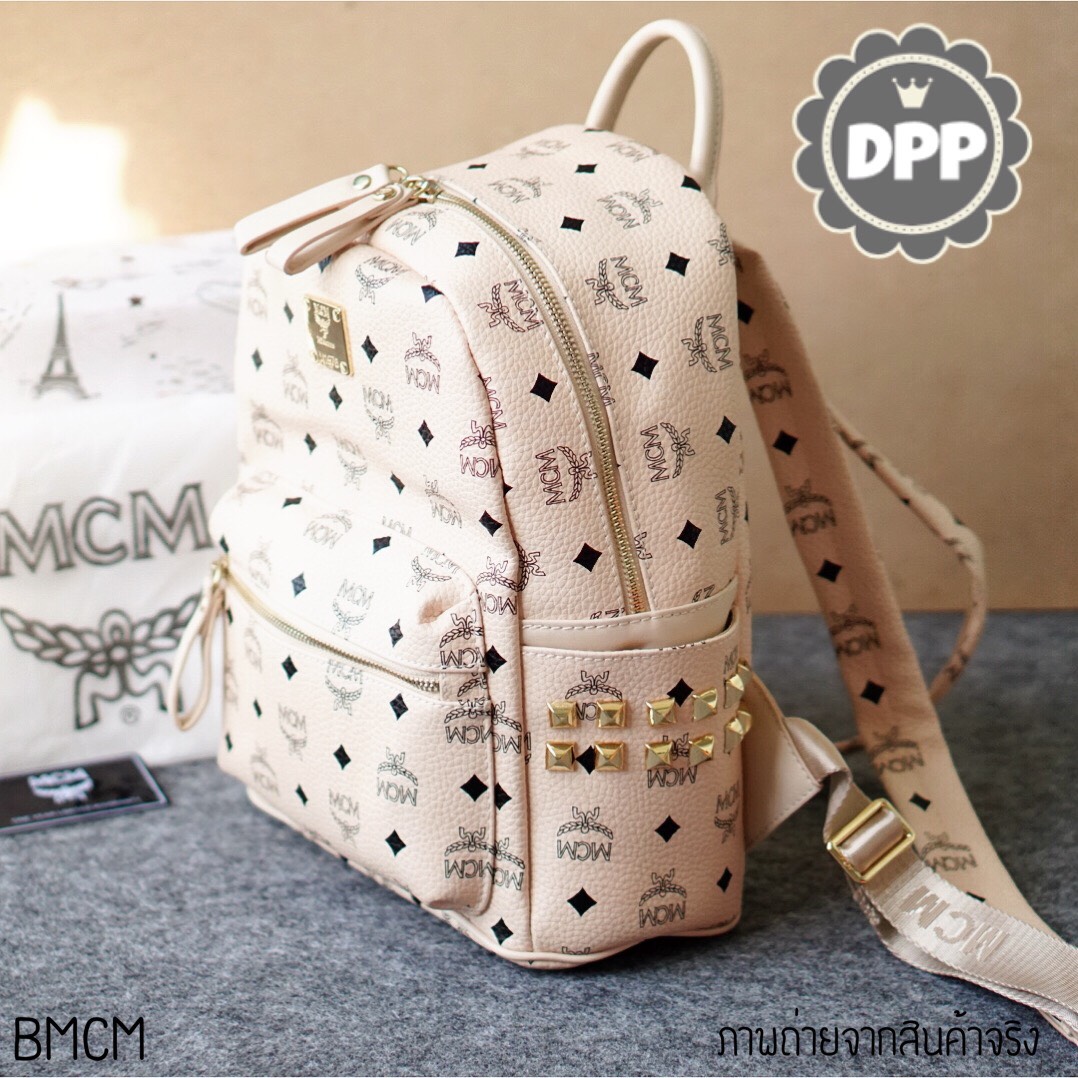 กระเป๋าเป้ MCM (สีครีม)