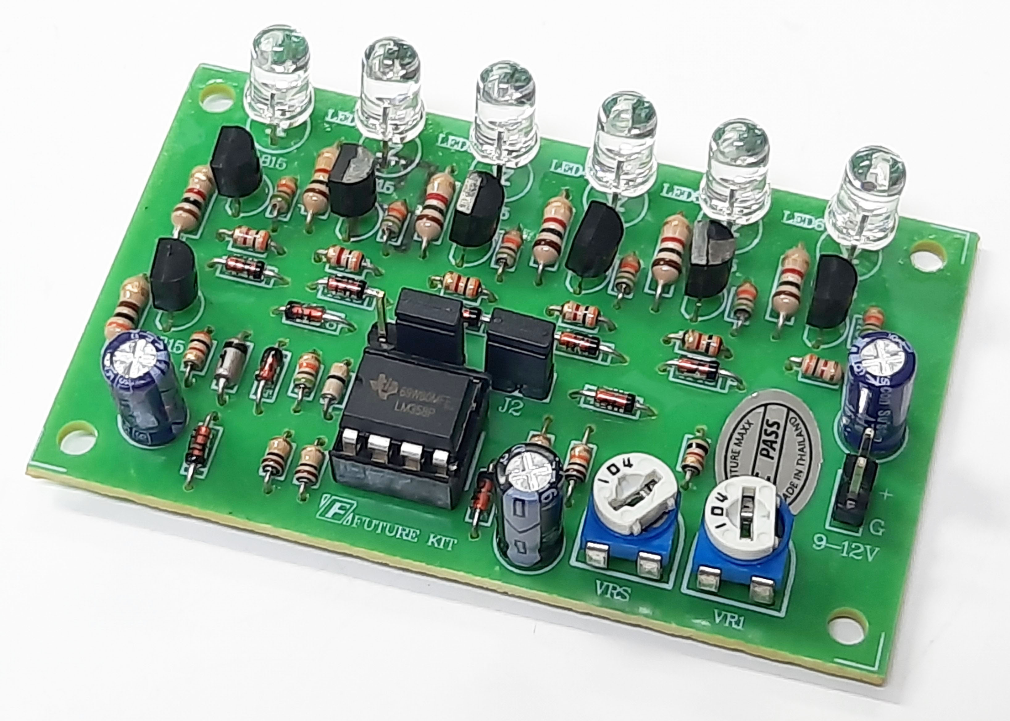 FutureKit FK1904 ไฟวิ่งเรียงลำดับติดค้าง 6 LED ใช้ IC LM358