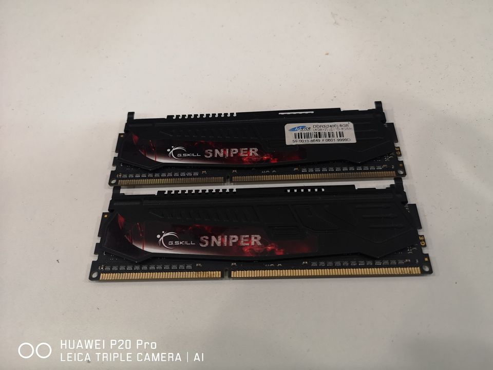 8GB. DDR-3 FSB2400 4GB.X2 G-Skill Sniper มือสองขามีคราบสนิม Advice