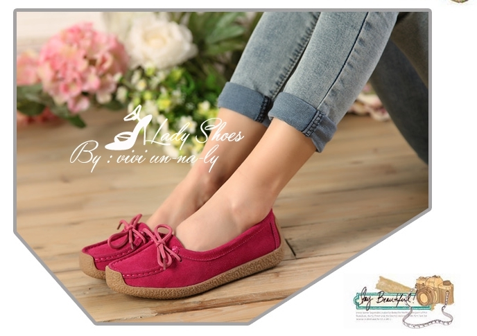 รองเท้าผ้าใบสไตล์ Casual (สีบานเย็น)