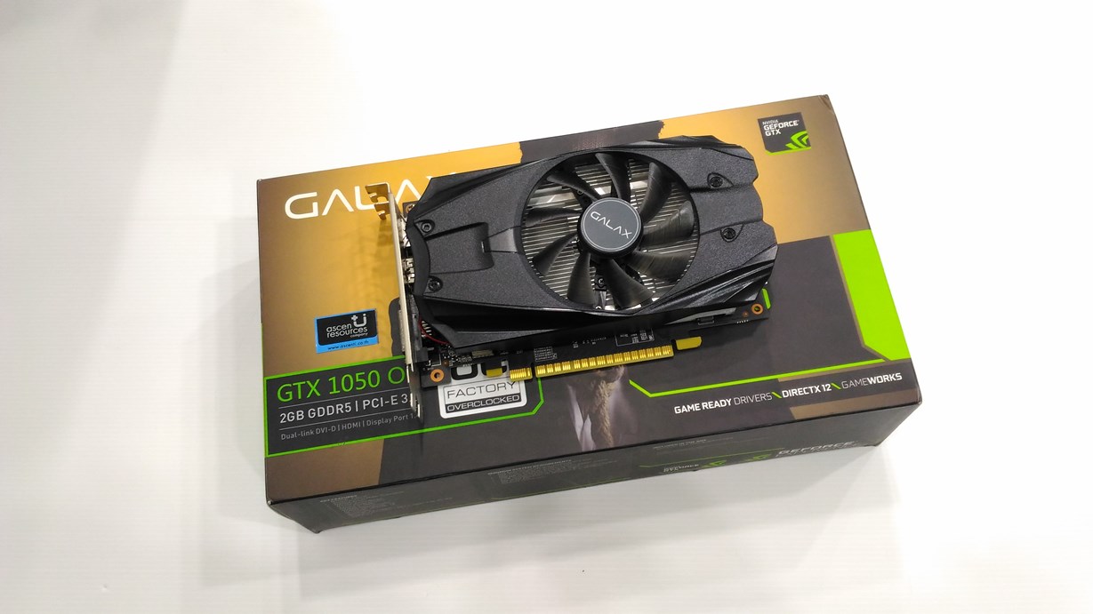 GALAX GTX1050 OC ครบกล่องประกันยาวๆ