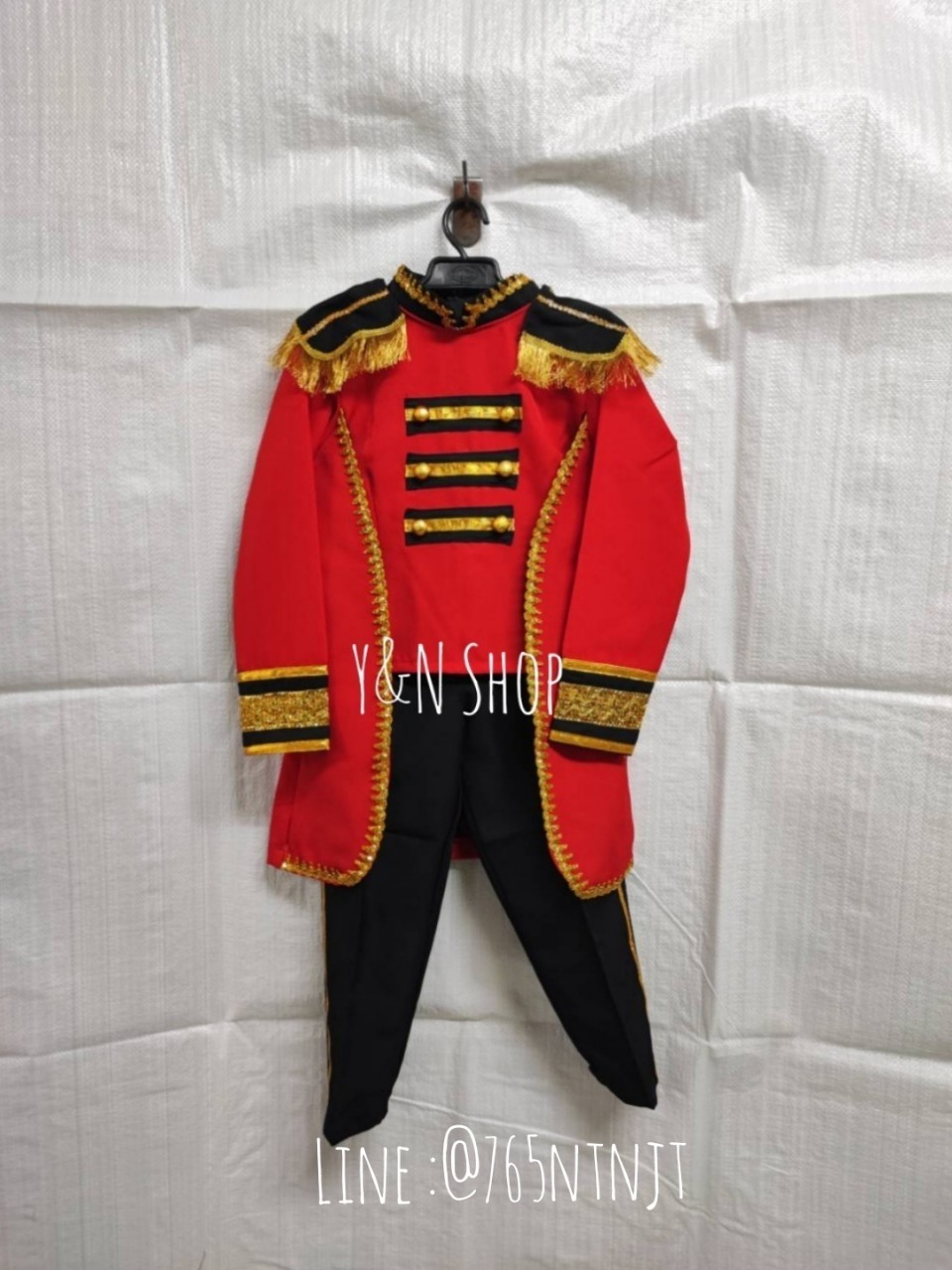 ชุดดรัมเมเยอร์เด็กชาย ชุดเชียร์ลีดเดอร์เด็กชาย มี 7 สี S M L งานตัดเย็บคุณภาพ ชุดกีฬาสีเด็ก Y&N Shop