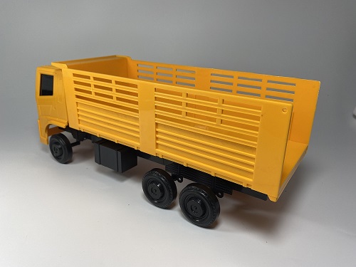 หม่ำโมเดลรถพ่วงดั้ม งานคัดสำหรับคนทุนน้อย ล้อเดี่ยวโมเดลรถของเล่นขนดินได้จริง ล้อหมุน ไม่ใช่รถบังคับ รถของเล่นก่อสร้างพลาสติก 1/24