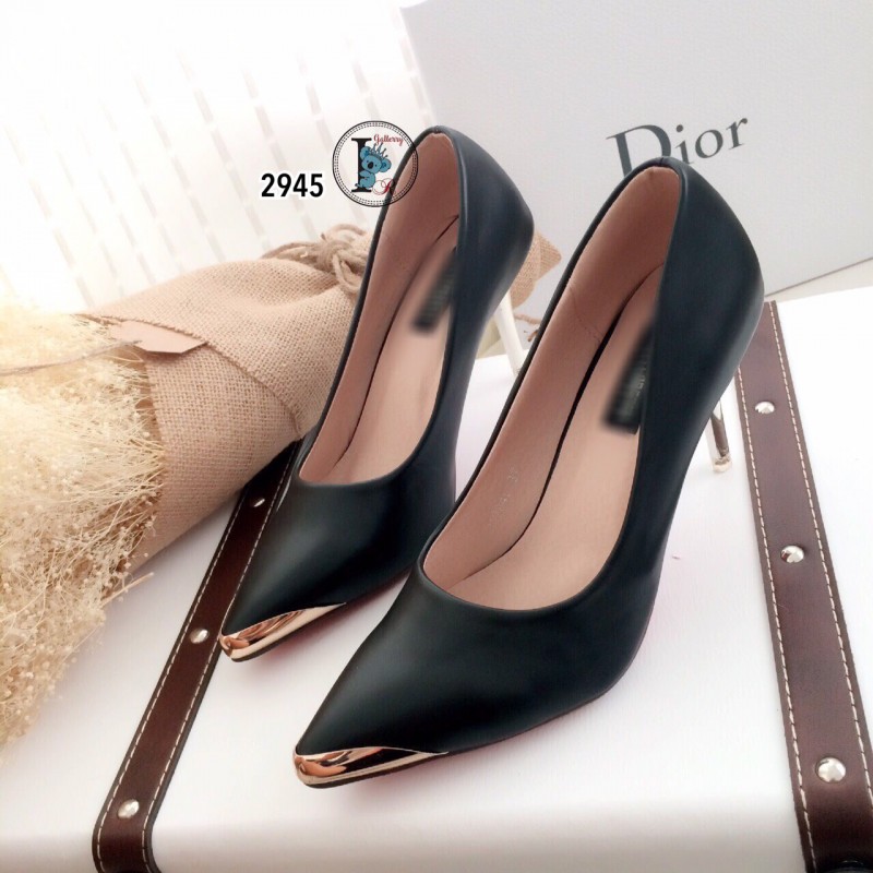 รองเท้าคัทชู Zara ส้นทอง (สีทอง)