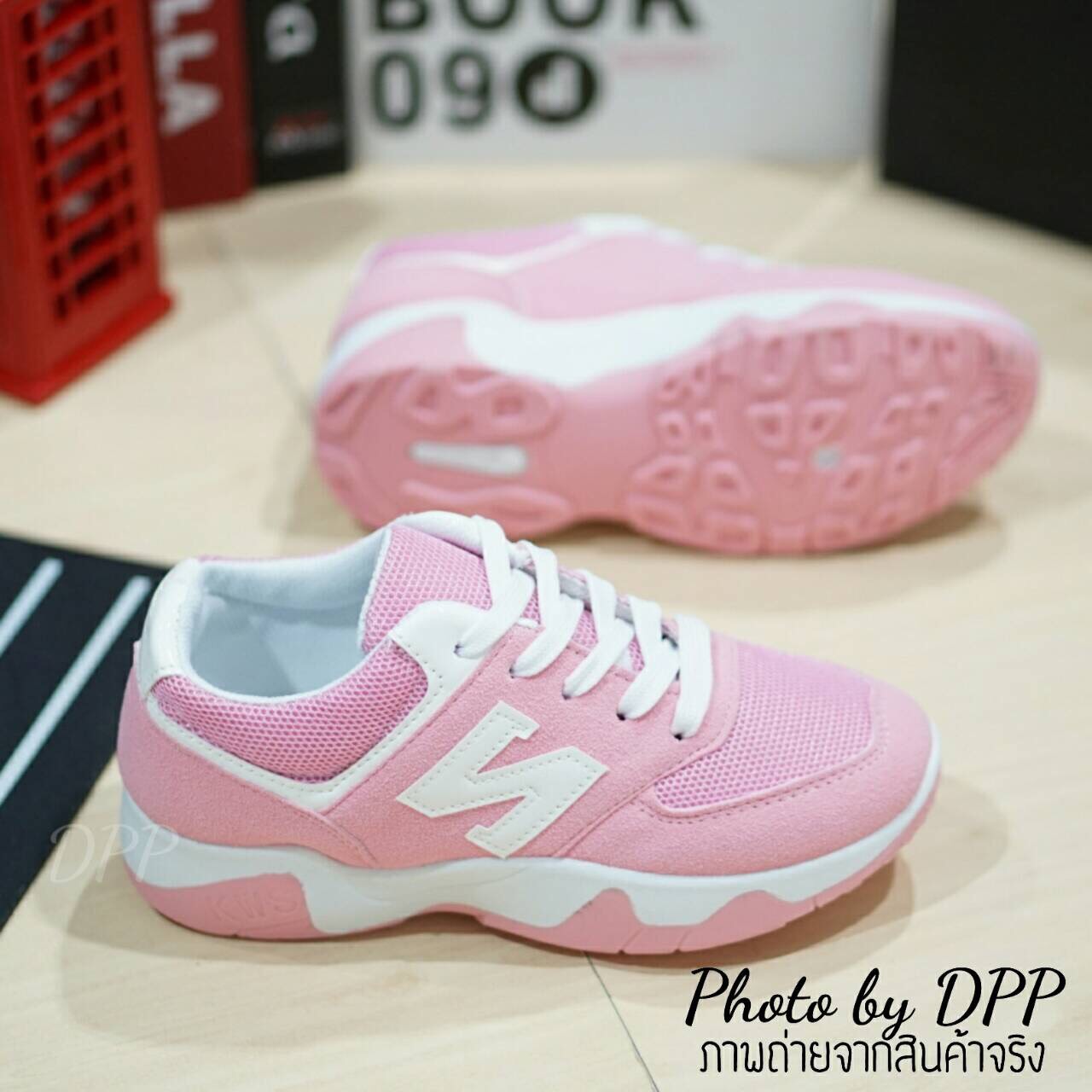 รองเท้า Style New Balance สีทูโทน (ดำ)