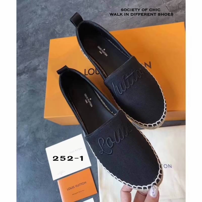 รองเท้า Loius Vuitton Espradrilles (สีดำ)