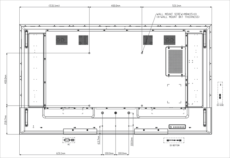 ขายถูก Hisense 65B4E31T 65” 4K UHD Digital Signage Display 65" UHD/500 nits/ 7*18 / Android 8.0