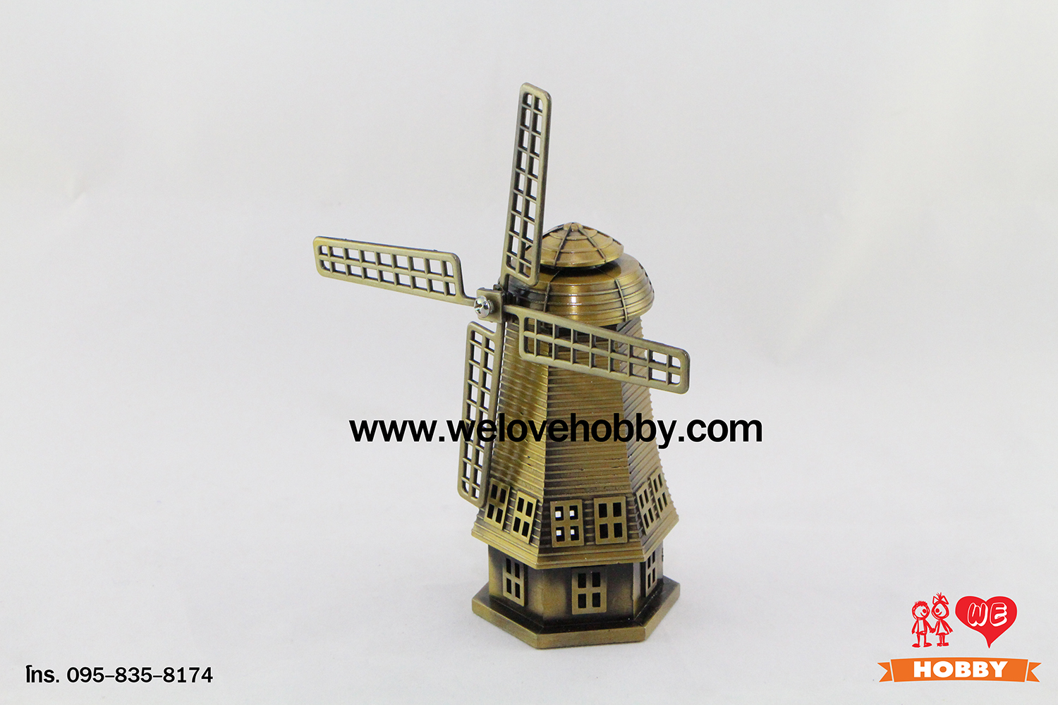 โมเดลแลนด์มาร์ค กังหันลมเนเธอร์แลนด์ 2 ชั้น (Dutch Windmill)