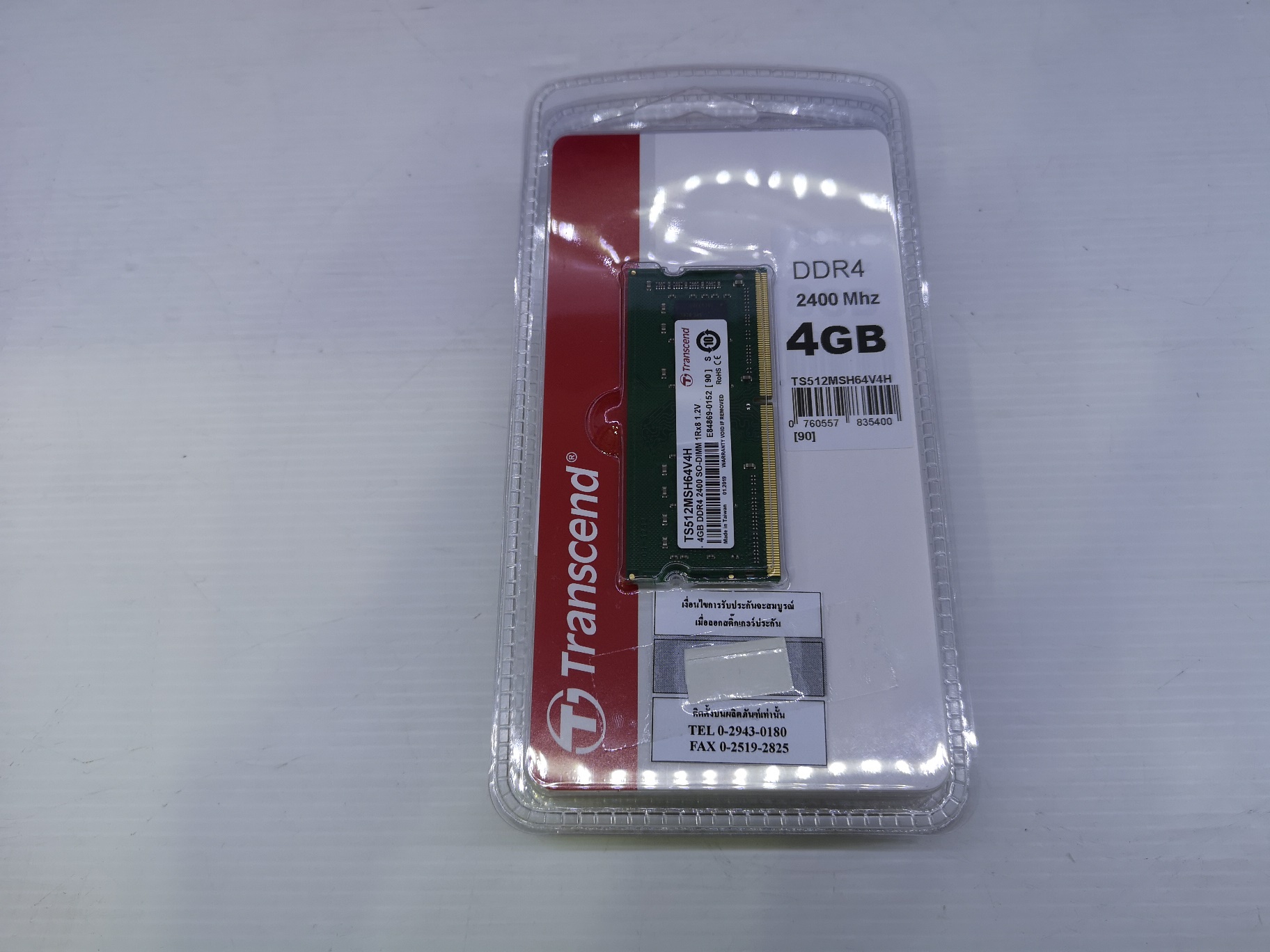 4GB. DDR-4 2400 Transcend Notebook ใหม่