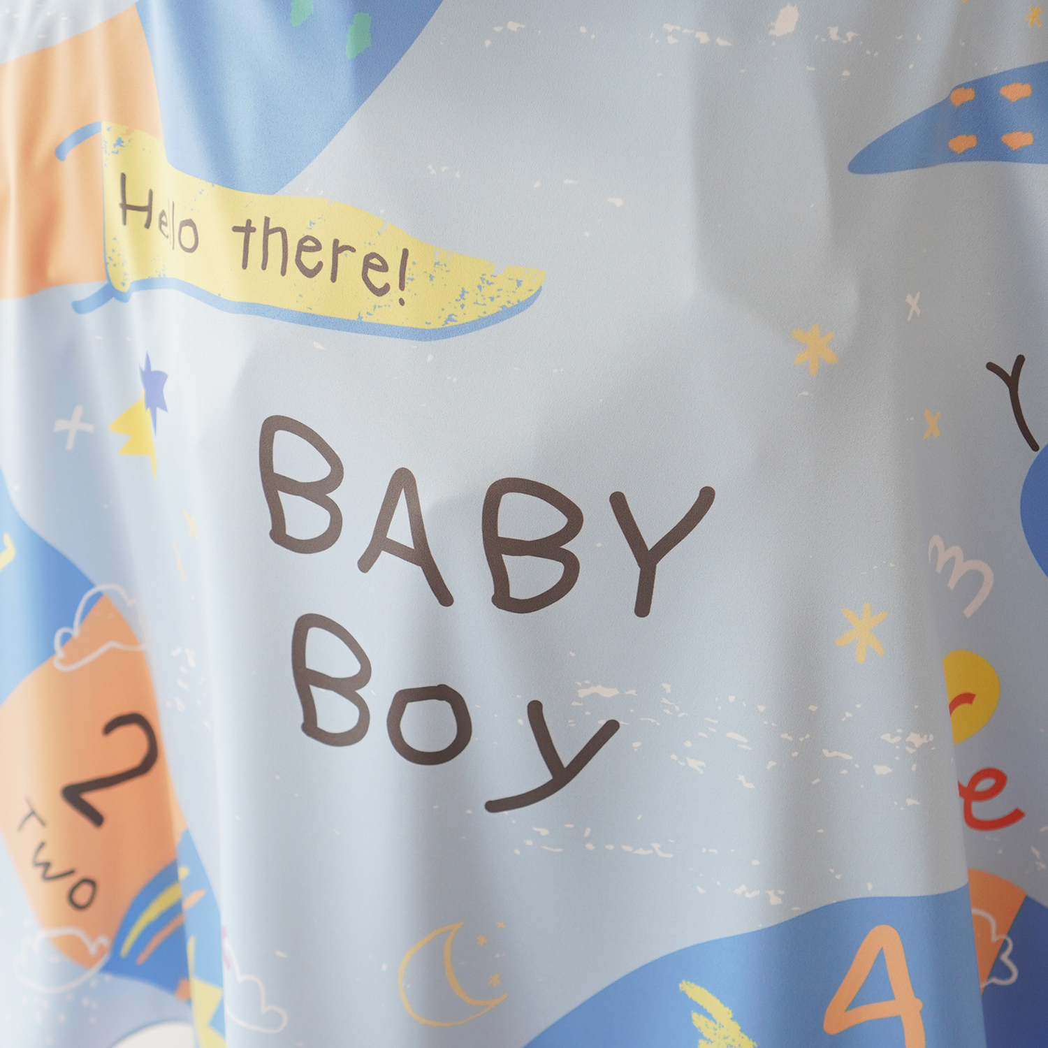 ผ้าคลุมให้นม (รุ่นมีกระดุม ถอดโครงได้) พร้อมส่ง ลาย Snake and Ladders - Blue