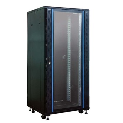 Link CH-60927GW 19” Glass-Wave Server Rack 27U, (60x90x140cm.) Black *ส่งฟรีเขต กทม.และปริมณฑล