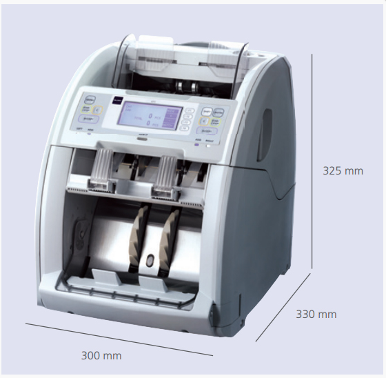 ขายถูก เครื่องนับธนบัตร GLORY รุ่น GFS120 สามารถนับและตรวจธนบัตรปลอมได้ 5 สกุลเงิน