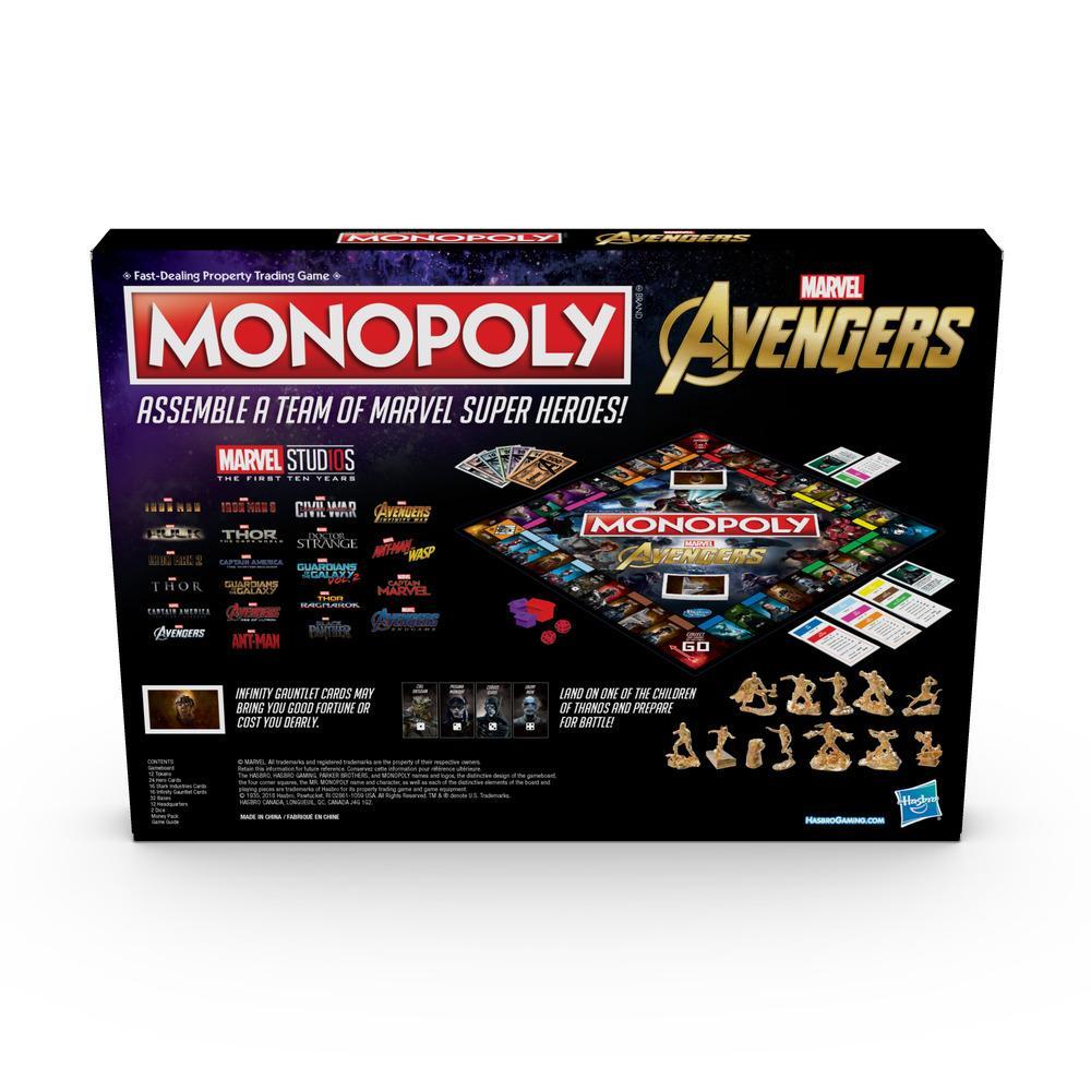 บอร์ดเกมส์ แบรนด์ Hasbro Monopoly Marvel Avengers Edition Board Game โมโนโพลี่ อเวนเจอร์ส รุ่น E6504