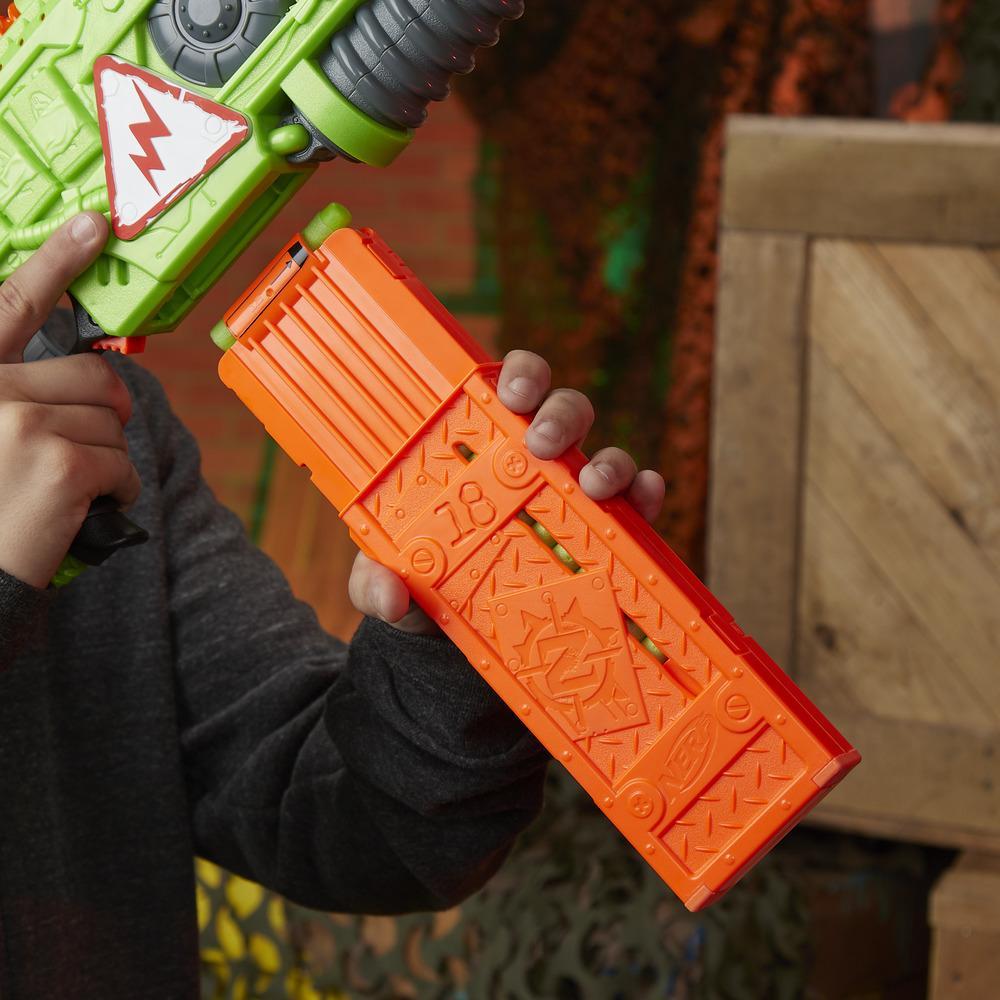 Hasbro Nerf Zombie Strike Revoltinator Toy Blaster ฮาสโบร ปืนยิงกระสุนโฟม เนิร์ฟ มีเสียง มีไฟ ลิขสิทธิ์แท้
