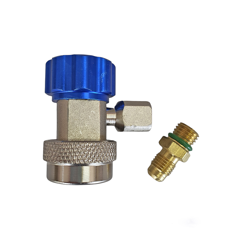 คอปเปอร์เติมน้ำยาแอร์ R134a สีน้ำเงิน (AC Coupler Low Side)