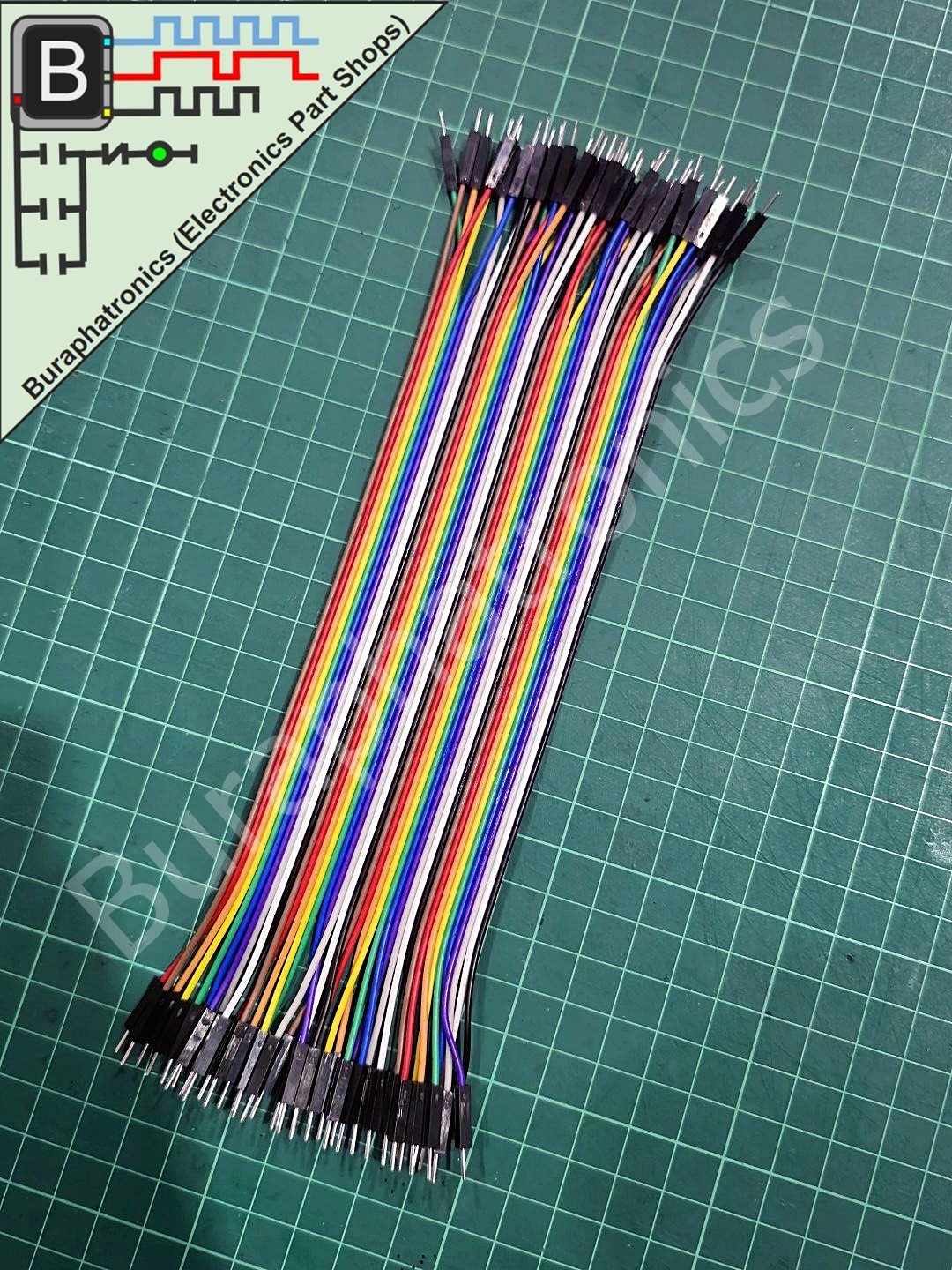 40Pin male - male 20 cm ( สายไฟ 40 เส้น ยาว 20 เซนติเมตร )